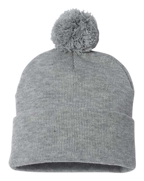 Sportsman - 12" Pom-Pom Cuffed Beanie - SP15