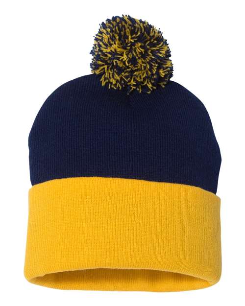 Sportsman - 12" Pom-Pom Cuffed Beanie - SP15