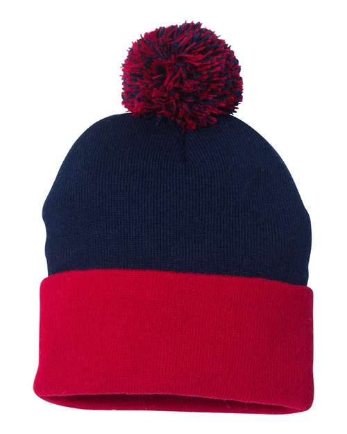 Sportsman - 12" Pom-Pom Cuffed Beanie - SP15