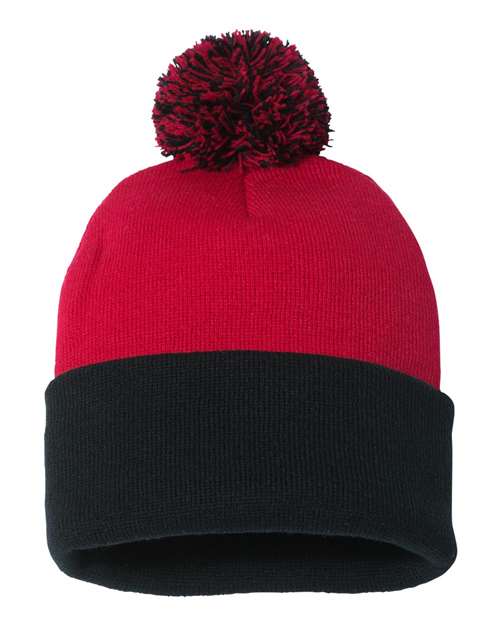 Sportsman - 12" Pom-Pom Cuffed Beanie - SP15