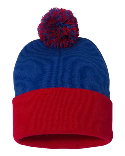 Sportsman - 12" Pom-Pom Cuffed Beanie - SP15