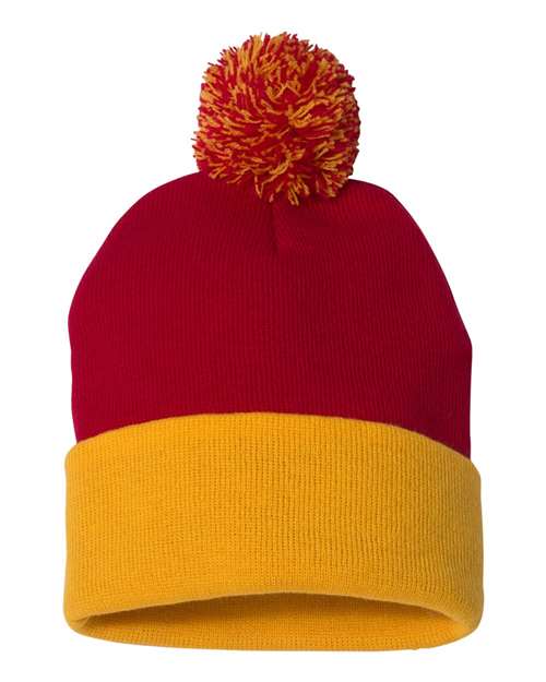 Sportsman - Tuque à pompon et revers 12" - SP15