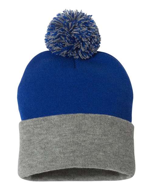 Sportsman - 12" Pom-Pom Cuffed Beanie - SP15