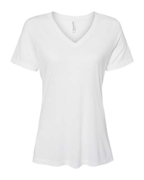 BELLA + CANVAS - Women's Relaxed Triblend Short Sleeve V-Neck Tee - 6415