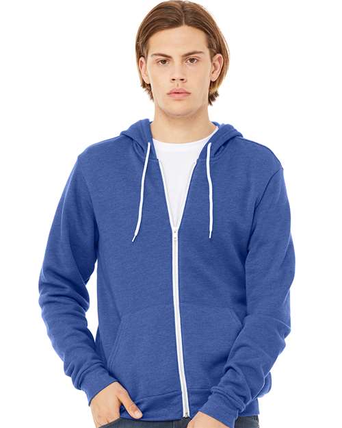 BELLA + CANVAS - Unisex Sponge Fleece Full-Zip Hoodie Sweatshirt - 3739