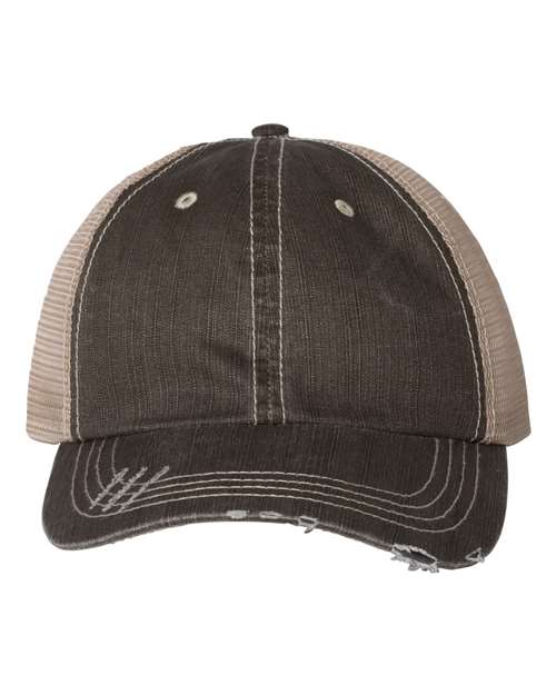 Mega Cap - Casquette Trucker Herringbone - 6990