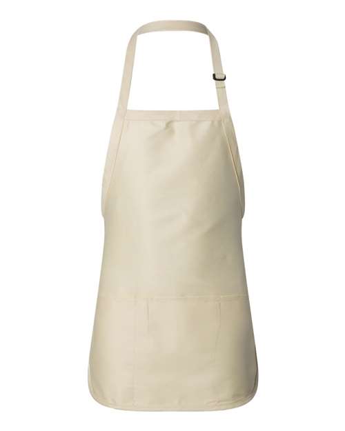 Q-Tees - Full-Length Apron with Pouch Pocket - Q4250