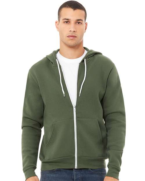 BELLA + CANVAS - Unisex Sponge Fleece Full-Zip Hoodie Sweatshirt - 3739