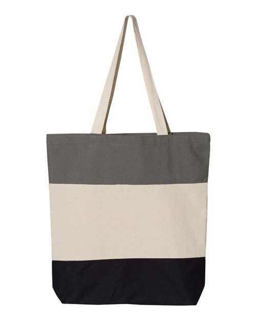 Q-Tees - 11L Tri-Color Tote - Q125900