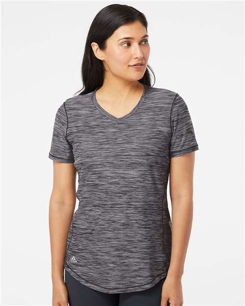 Adidas - Women's Mèlange Tech V-Neck T-Shirt - A373