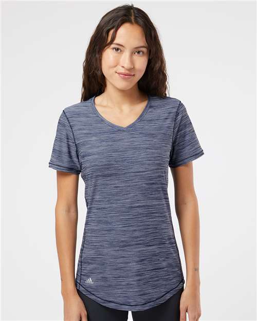 Adidas - Women's Mèlange Tech V-Neck T-Shirt - A373