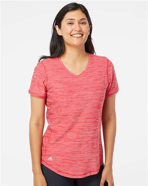 Adidas - Women's Mèlange Tech V-Neck T-Shirt - A373