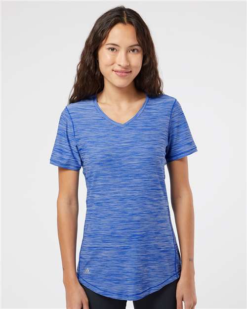 Adidas - Women's Mèlange Tech V-Neck T-Shirt - A373