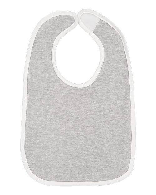 Rabbit Skins - Infant Contrast Trim Premium Jersey Bib - 1004