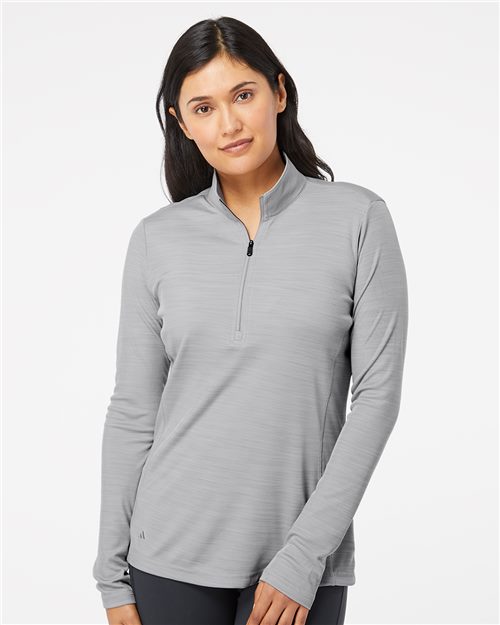 Adidas - Women's Lightweight Mélange Quarter-Zip Pullover - A476