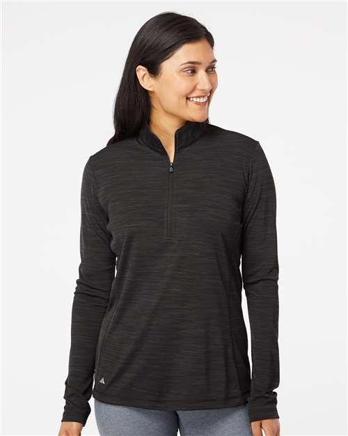 Adidas - Women's Lightweight Mélange Quarter-Zip Pullover - A476