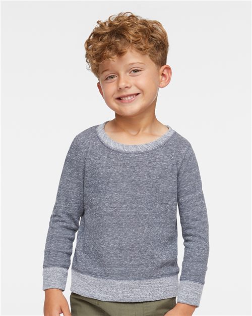 Rabbit Skins - Toddler Harborside Mélange French Terry Crew - 3379