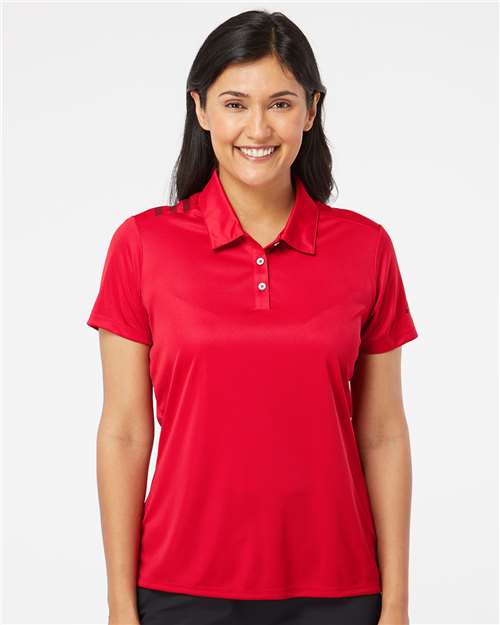 Adidas - Polo à 3 bandes à l'épaule pour femmes - A325