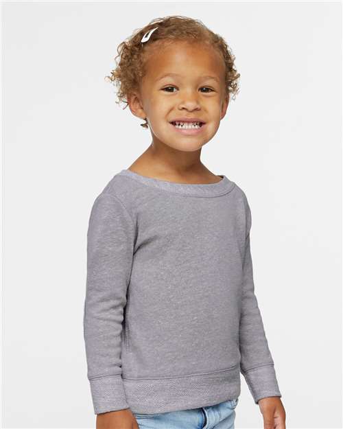 Rabbit Skins - Toddler Harborside Mélange French Terry Crew - 3379