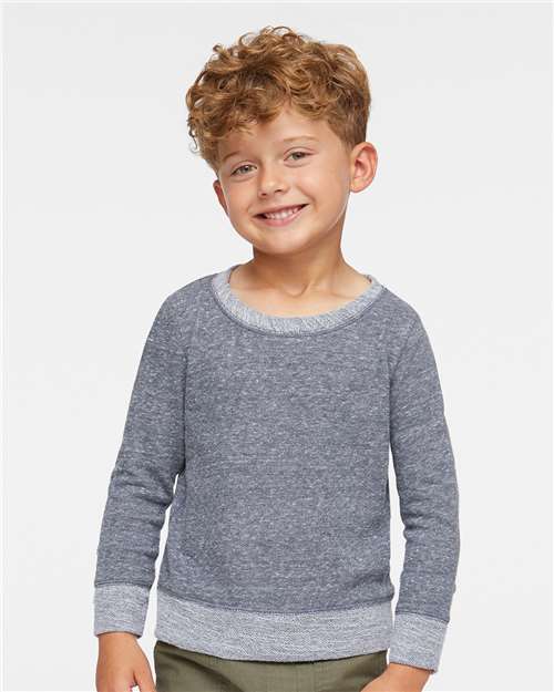 Rabbit Skins - Toddler Harborside Mélange French Terry Crew - 3379