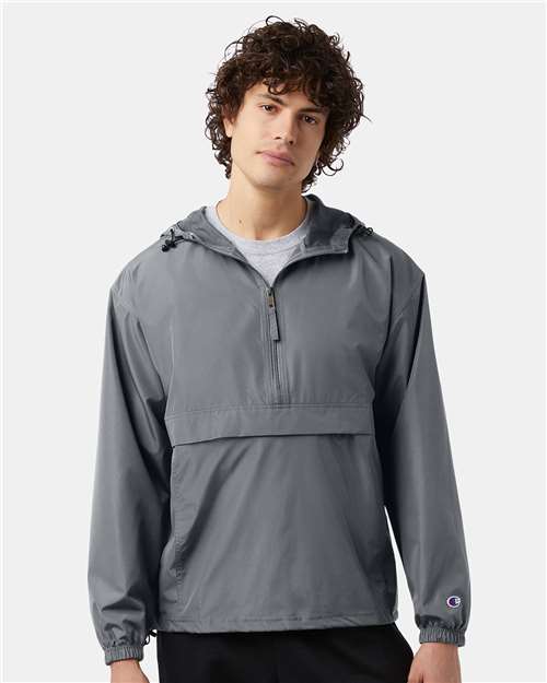 Champion - Hooded Packable Quarter-Zip Jacket - CO200