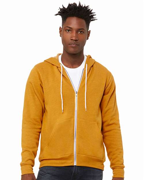 BELLA + CANVAS - Unisex Sponge Fleece Full-Zip Hoodie Sweatshirt - 3739