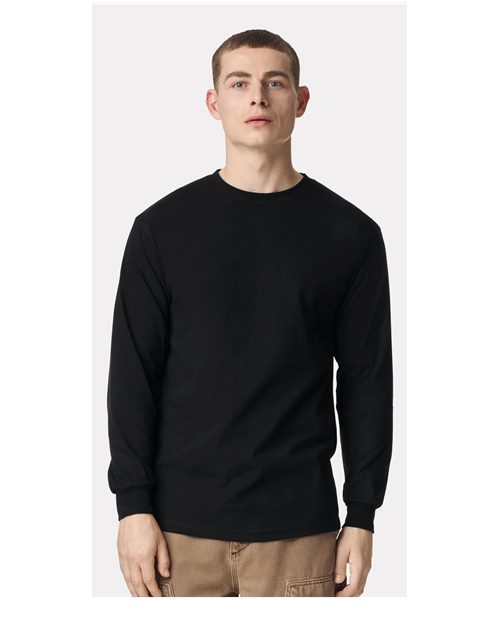 American Apparel - T-shirt unisexe à manches longues en coton épais - 1304