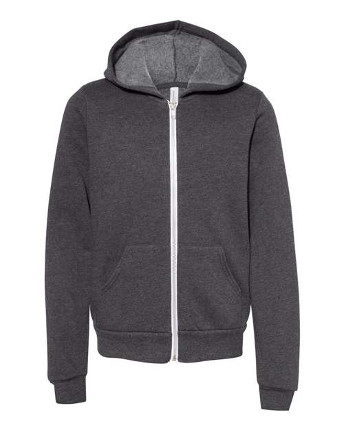 BELLA + CANVAS - Youth Sponge Fleece Full-Zip Hoodie - 3739Y