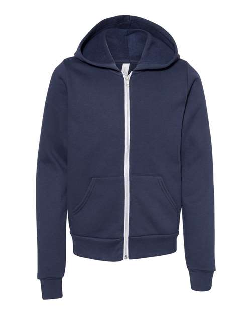 BELLA + CANVAS - Youth Sponge Fleece Full-Zip Hoodie - 3739Y