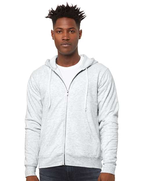 BELLA + CANVAS - Sweat à capuche zippé unisexe en molleton éponge - 3739