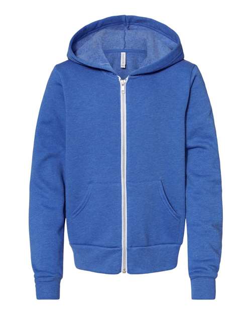 BELLA + CANVAS - Youth Sponge Fleece Full-Zip Hoodie - 3739Y