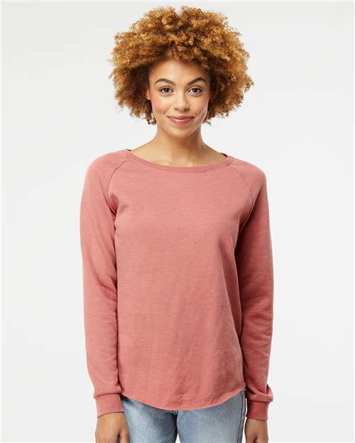 Independent Trading Co. - Women's California Wave Wash Crewneck Sweatshirt - PRM2000