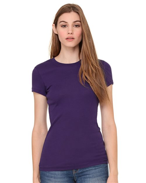 BELLA + CANVAS - T-shirt côtelé sheer pour femmes - 8701