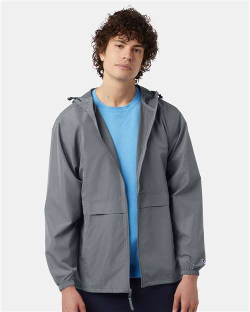 Champion - Anorak à capuchon et fermeture éclair - CO125