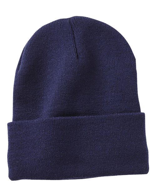 Sportsman - 12" Jersey Lined Cuffed Beanie - SP12JL