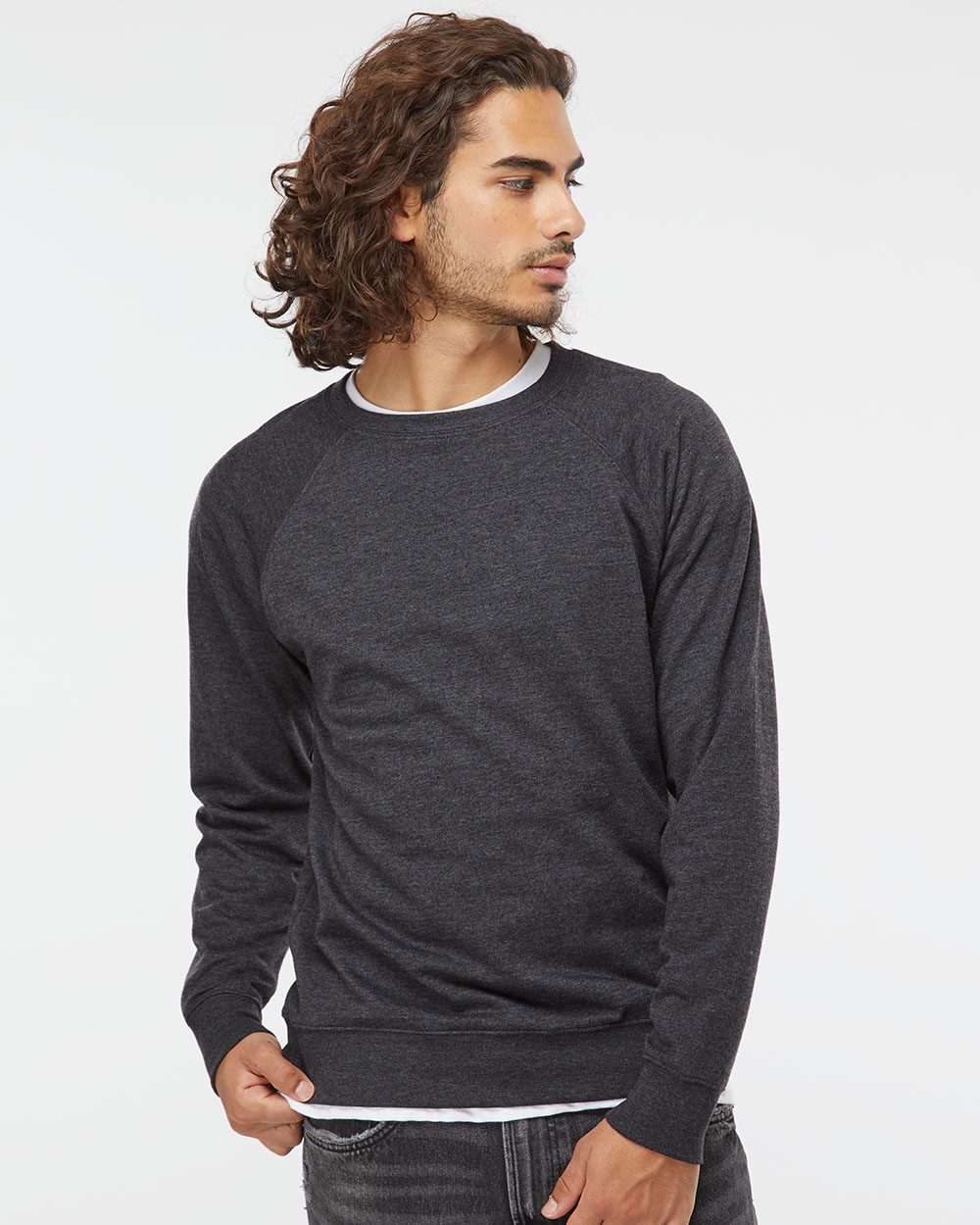 Independent Trading Co. - Unisex Icon Lightweight Loopback Terry Crewneck Sweatshirt - SS1000C