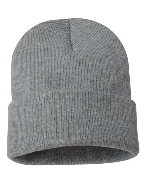 Sportsman - 12" Solid Cuffed Beanie - SP12