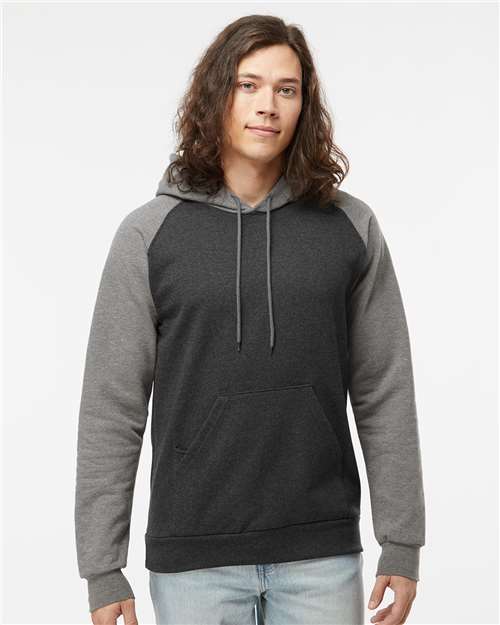 King Fashion - Fleece Raglan Hooded Sweatshirt - KF4042