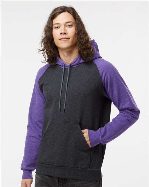 King Fashion - Fleece Raglan Hooded Sweatshirt - KF4042