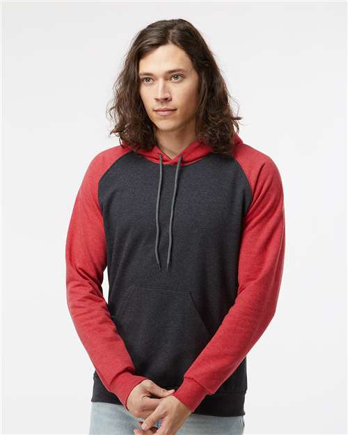 King Fashion - Fleece Raglan Hooded Sweatshirt - KF4042