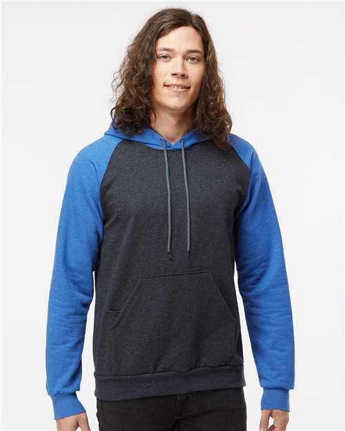 King Fashion - Fleece Raglan Hooded Sweatshirt - KF4042