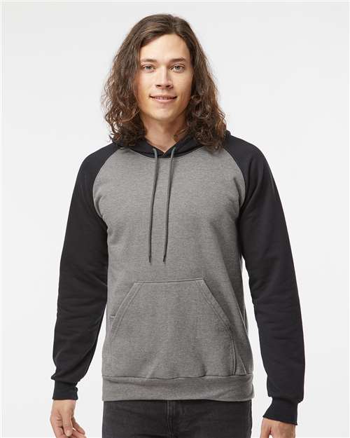 King Fashion - Fleece Raglan Hooded Sweatshirt - KF4042