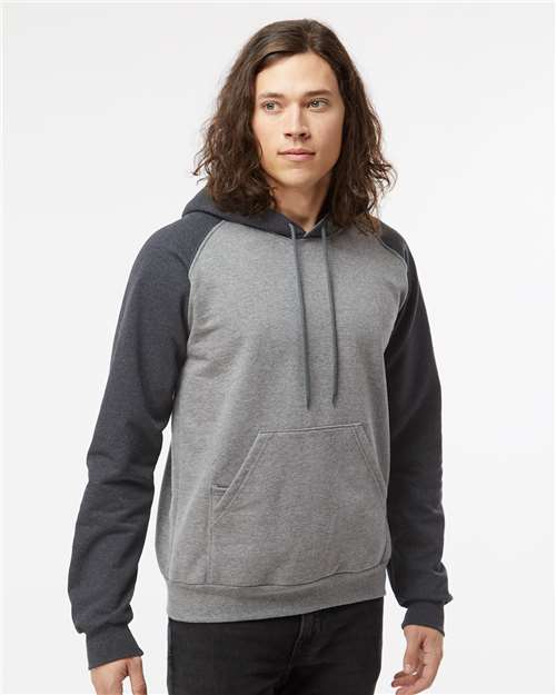 King Fashion - Fleece Raglan Hooded Sweatshirt - KF4042