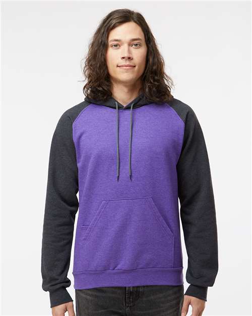 King Fashion - Fleece Raglan Hooded Sweatshirt - KF4042