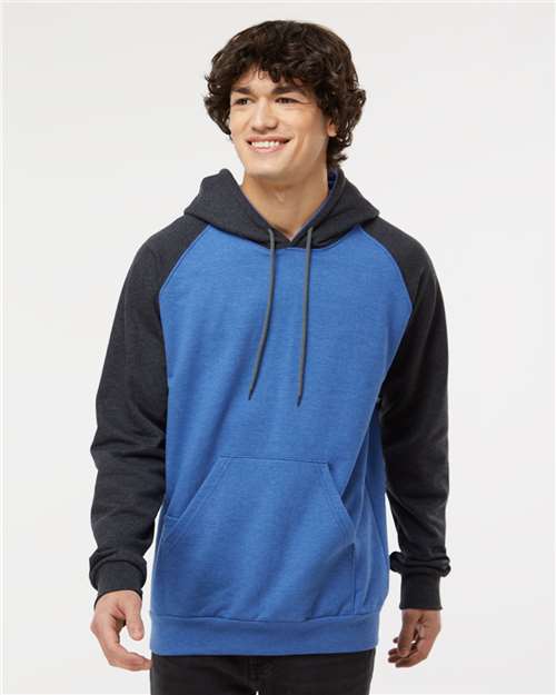 King Fashion - Fleece Raglan Hooded Sweatshirt - KF4042