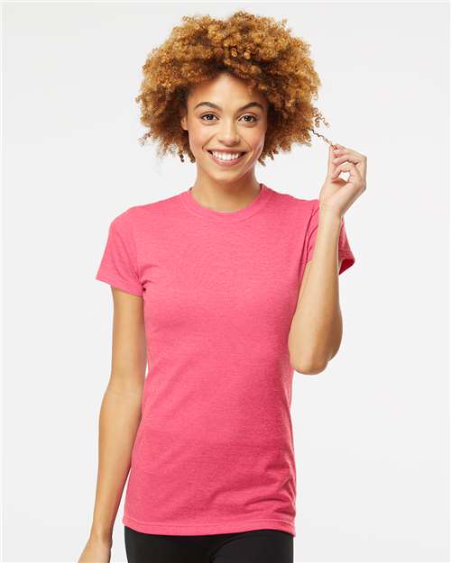 M&O - T-shirt Deluxe en mélange de coton pour femmes - 3540