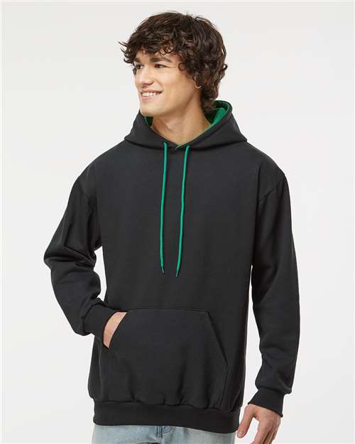 King Fashion - Two-Tone Hooded Sweatshirt - KF9041