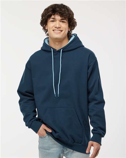 King Fashion - Two-Tone Hooded Sweatshirt - KF9041