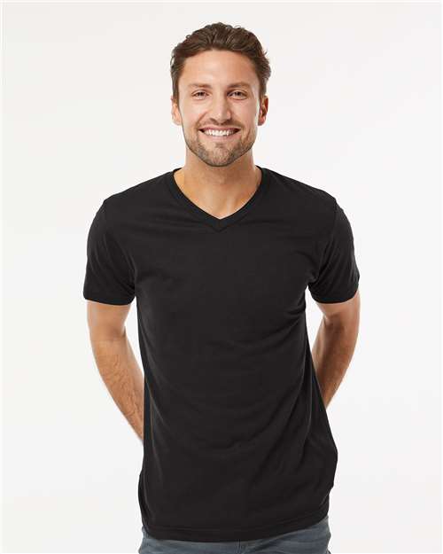 M&O - Deluxe Blend V-Neck T-Shirt - 3543