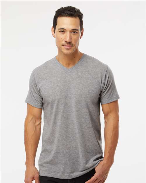 M&O - Deluxe Blend V-Neck T-Shirt - 3543